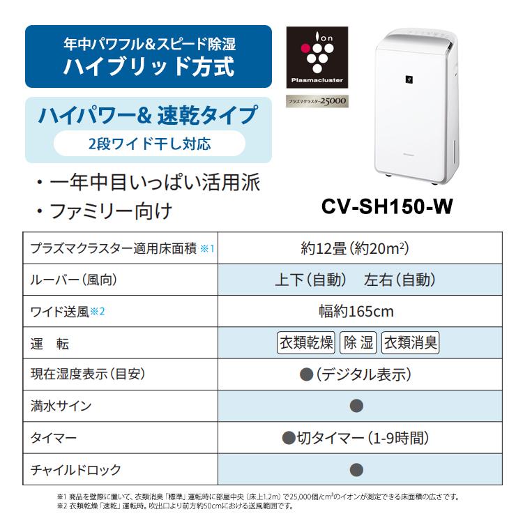 SHARP ハイブリッド方式 衣類乾燥除湿機 年中速乾タイプ