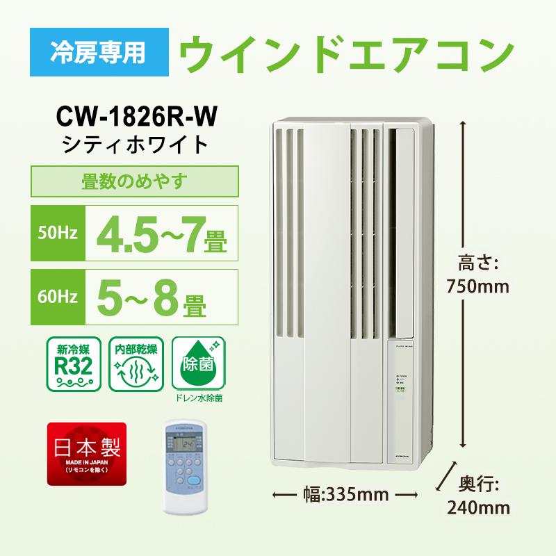 CORONA（コロナ） リララ ウインドエアコン 冷房専用 シティホワイト