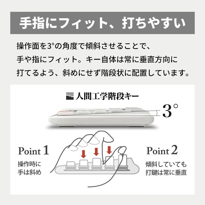 人間工学電卓(左手) デスクタイプ 12桁 ホワイト CASIO (カシオ) DE-12D-L-WE-N★の画像