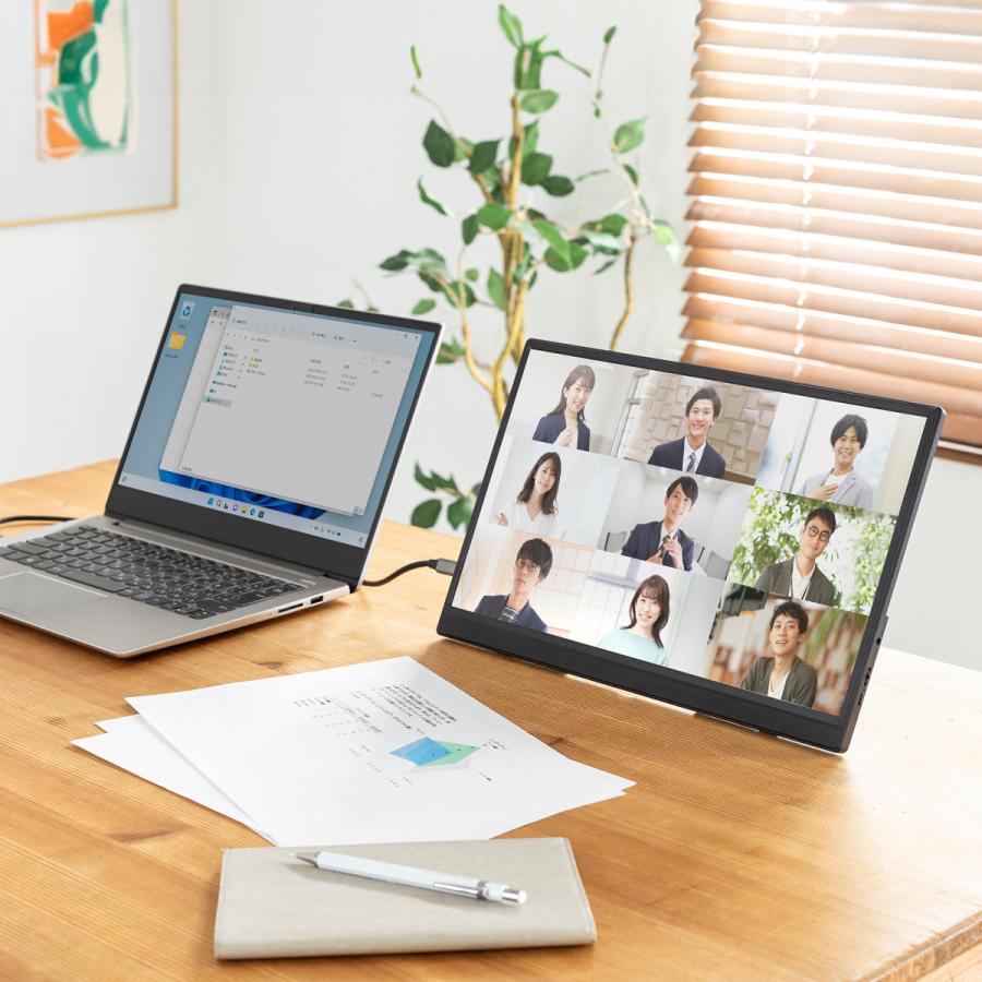 ゆ*ー様 サンワサプライ DP-07 モバイルモニター 本体 DP-07【モバイルモニター（15.6インチ・フルHD）】持ち運び
