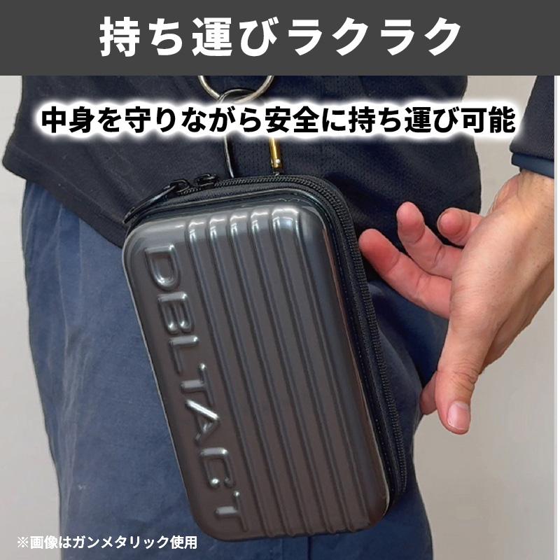DBLTACT カウリングケース マットブラック Lサイズ 220x145x85mm カラビナ付き ショルダーストラップ付き 三共コーポレーション DT-MPCL-MB★ | 三共コーポレーション | 06