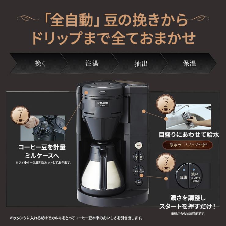 珈琲通 コーヒーメーカー ステンレスサーバー 540ml ブラック