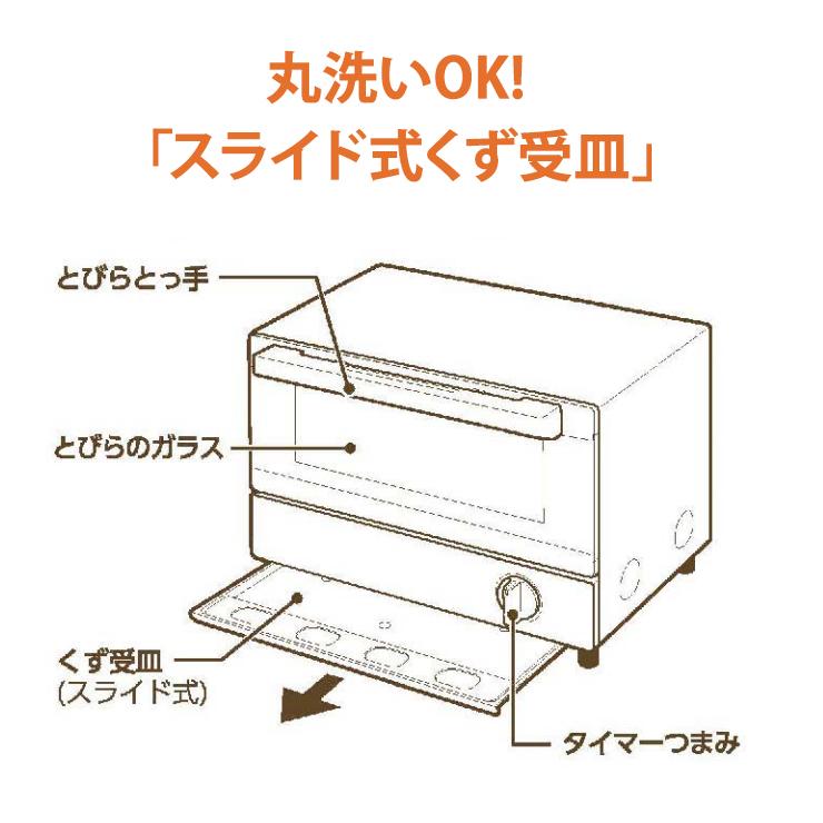 【特価セール】 オーブントースター こんがり倶楽部 ブラック ZOJIRUSHI (象印マホービン) EQ-EH17-BA★ | こんがり倶楽部 | 03