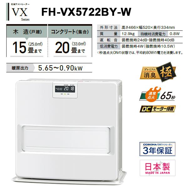 クラシック 虹のショップコロナ FH-VX7322BY-W コロナ FH-VX7322BY-W