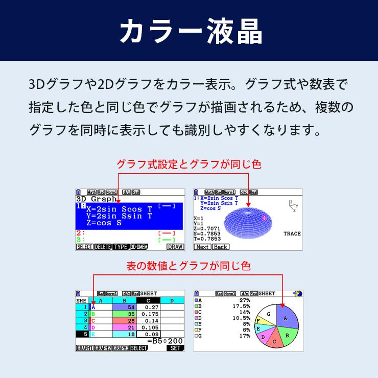CASIO（カシオ） 【特価セール】【国内正規品】 カラーグラフ関数電卓
