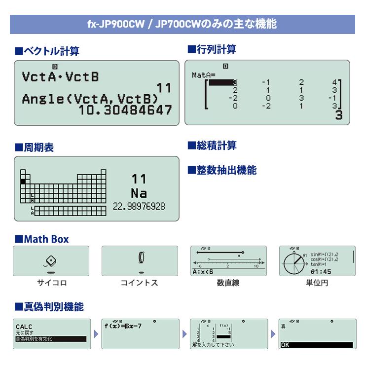 スタンダード関数電卓 ClassWiz PROFESSIONAL CASIO (カシオ) FX-JP900CW-N★｜telaffy｜10