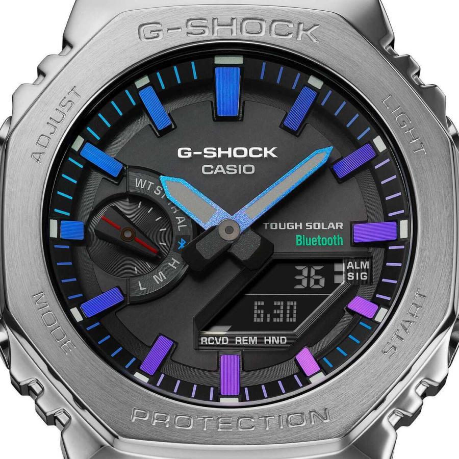 G-SHOCK フルメタル レインボーカラー Bluetooth通信機能 CASIO (カシオ) GM-B2100PC-1AJF★｜telaffy｜04