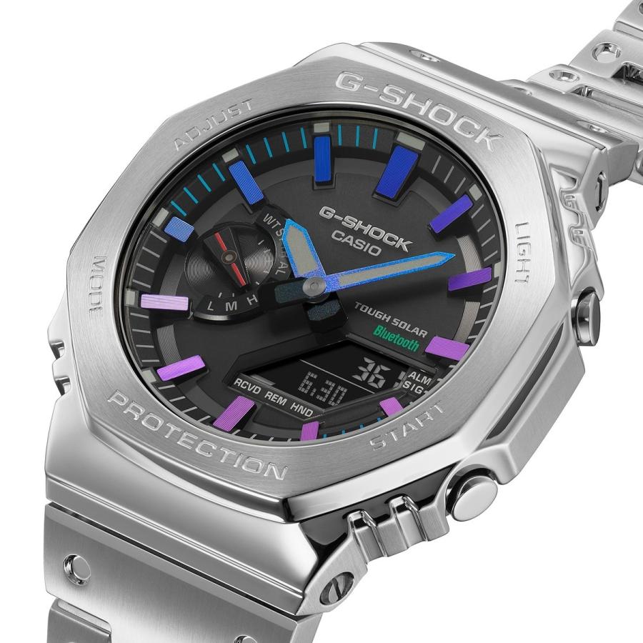 G-SHOCK フルメタル レインボーカラー Bluetooth通信機能 CASIO (カシオ) GM-B2100PC-1AJF★｜telaffy｜06