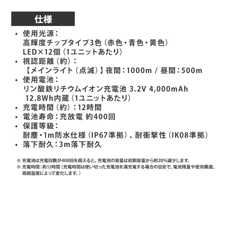 Ganz ワイヤレス ワーニングライト 8個セット GENTOS (ジェントス) GZW-RBY-8★ | Ganz | 17