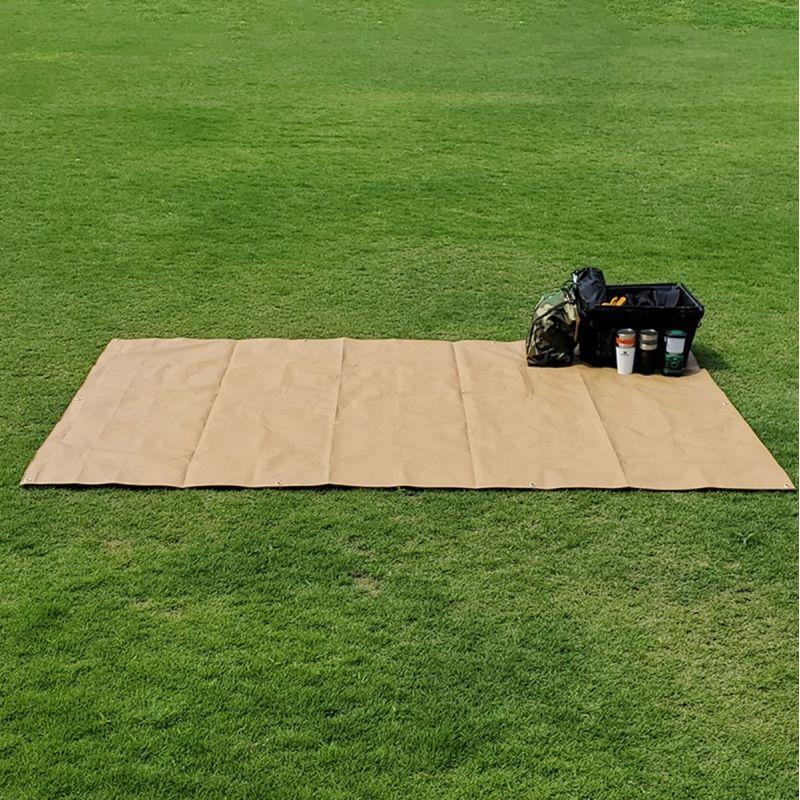 【特価セール】 ナチュラルカラーなレジャーシート ウルフブラウン Lサイズ 1827 約172x262cm くすみカラー ブルーシート アウトドア 屋外 サンテク HAG-O03★ | ブランド登録なし | 14