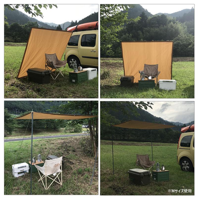 【特価セール】 ナチュラルカラーなレジャーシート ウルフブラウン XLサイズ 2727 約262x262cm くすみカラー ブルーシート アウトドア 屋外 サンテク HAG-O04★ | ブランド登録なし | 12