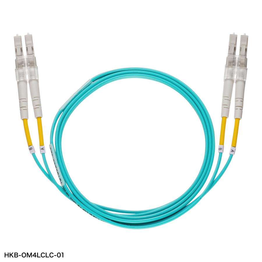 メガネ型光ファイバケーブル(マルチ50μmOM4、LC×2-LC×2、3m) SANWA SUPPLY (サンワサプライ) HKB-OM4LCLC-03