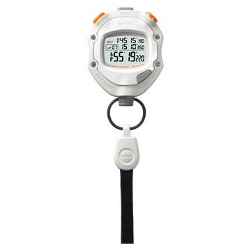 1/1000秒ストップウオッチ 5気圧防水機能 ホワイト/ライトグレー CASIO (カシオ) HS-70W-8JH★ | CASIO