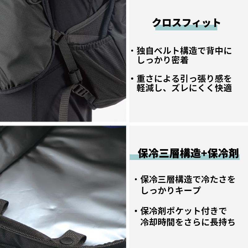 Y'sGOD アイスマンPRO-X ブラック 水冷ベスト 暑さ対策 バッテリー付き