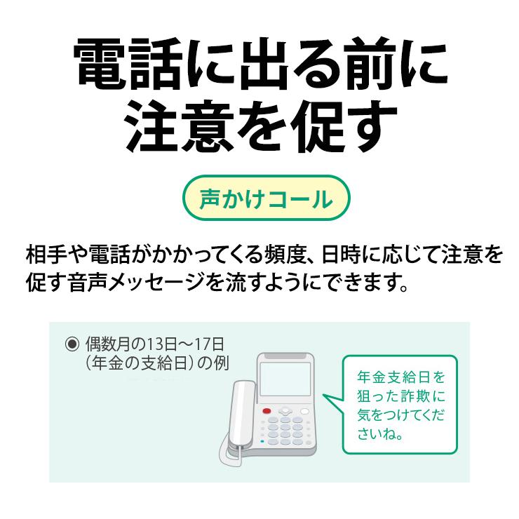 SHARP 防犯電話機あんしん機能 豊富な「防犯機能」で詐欺被害ゼロを目指します。 | ストップ！特殊