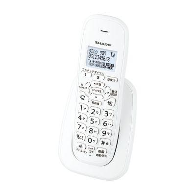 ss5595　シャープ　増設子機　JD-KS110　ホワイト　充電台付き　SHARP　家庭用　コードレス　子機　白　スリム SHARP（シャープ） デジタルコードレス電話機用増設子機 ホワイト系 JD