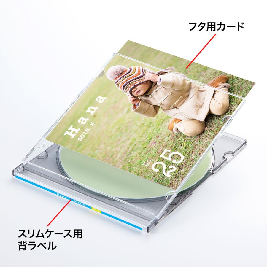 インクジェットフォト光沢スリムケースカード SANWA SUPPLY (サンワサプライ) JP-INDGK4N｜telaffy｜02