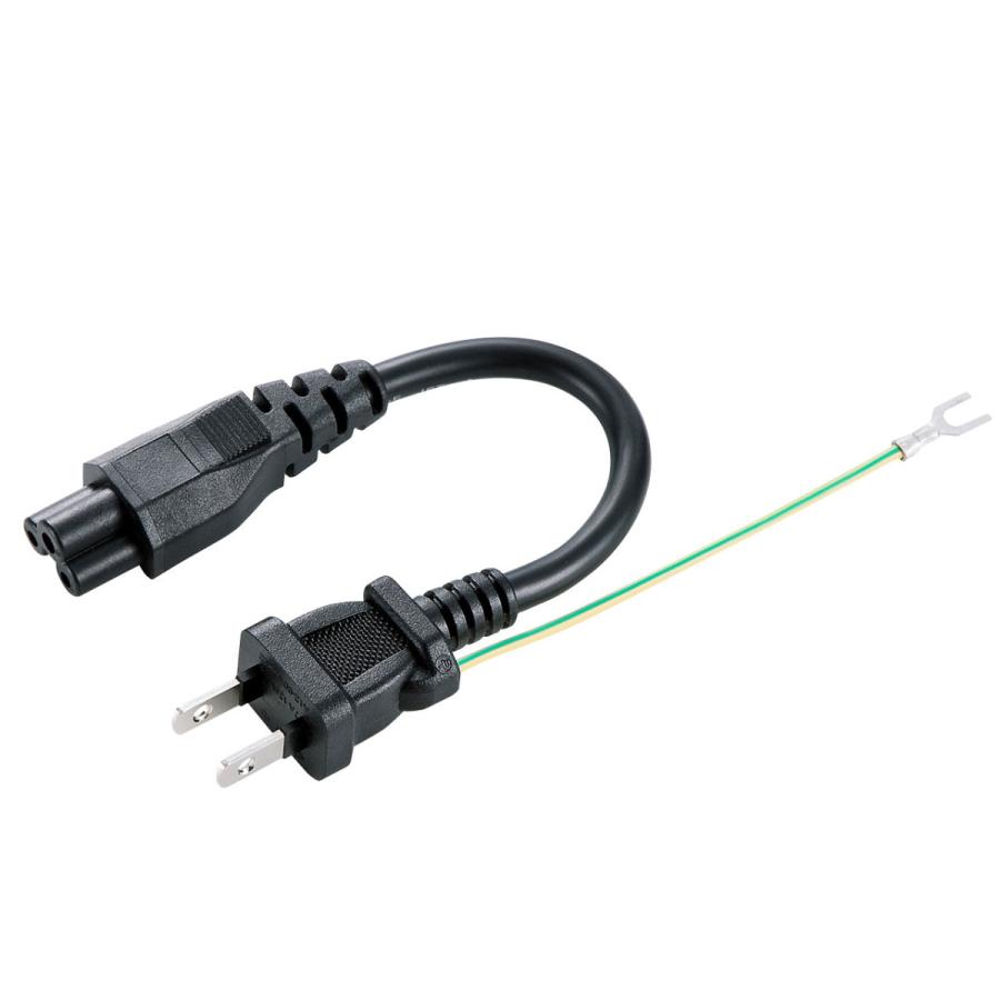 電源コード(3P・ストレートコネクタ・0.2m) SANWA SUPPLY (サンワサプライ) KB-DM3S-02 | SANWA SUPPLY