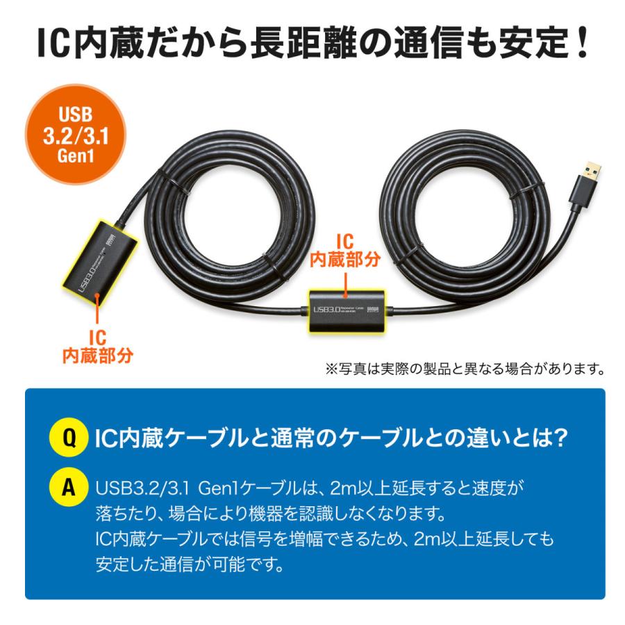 SANWA SUPPLY（サンワサプライ） USB3.0アクティブリピーターケーブル
