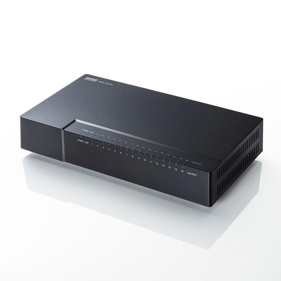 サンワサプライ LAN-GIGAP1602BK スイッチングハブ 5台 サンワダイレクト本店 サンワサプライ【オフィス・PC周辺通販】