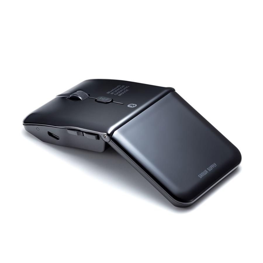静音Bluetooth5.0 IR LEDマウス(5ボタン・薄型) SANWA SUPPLY (サンワサプライ) MA-BTIR1165BK｜telaffy｜05
