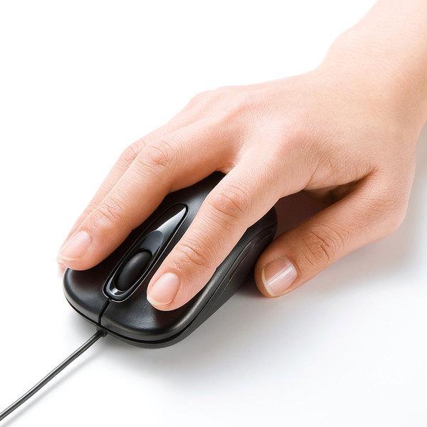 3ボタン有線光学式マウス(ブラック) SANWA SUPPLY (サンワサプライ) MA-R115BK | SANWA SUPPLY | 08