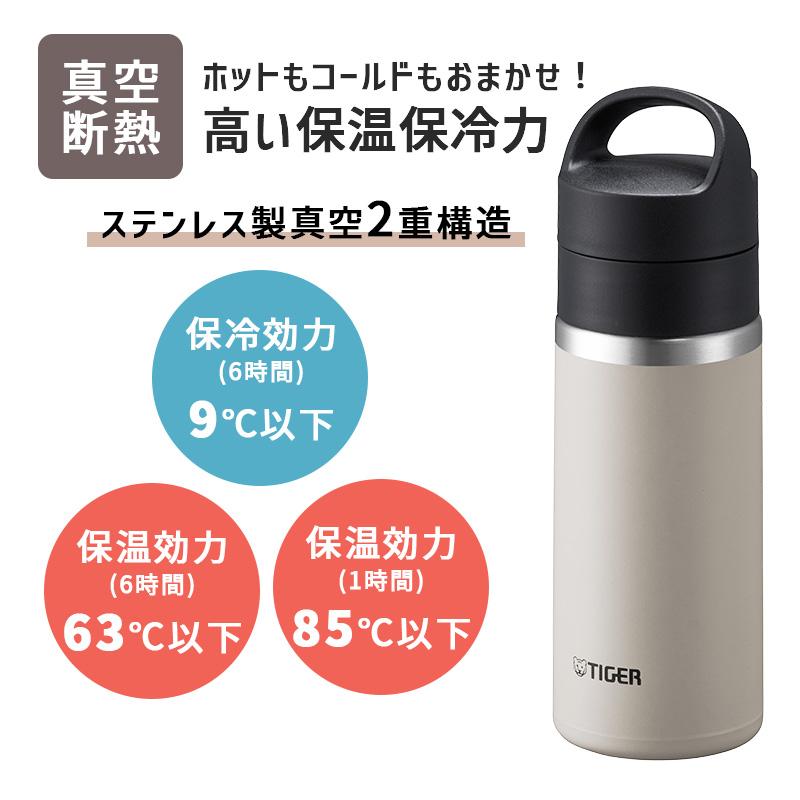 真空断熱炭酸ボトル 360ml イーグレットホワイト 水筒 保冷 マグボトル 炭酸飲料 TIGER (タイガー魔法瓶) MKB-T036WK★｜telaffy｜02