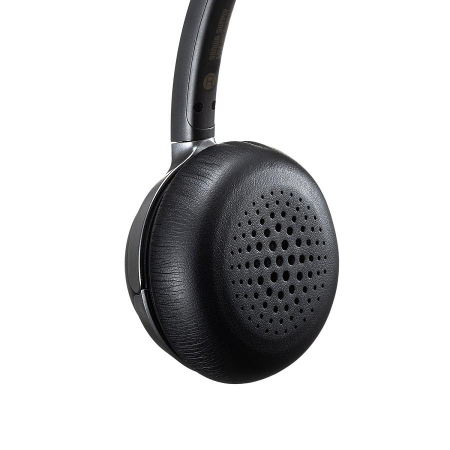期間限定３０％ＯＦＦ！ サンワサプライ Bluetoothヘッドセット(両耳タイプ・ノイズキャンセリング機能付き) MM-BTSH55BK 