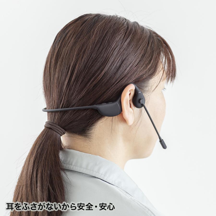 SANWA SUPPLY（サンワサプライ） 骨伝導ヘッドセット MM-BTSH65BK