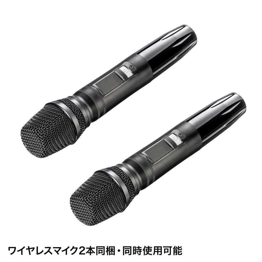 【美品】ワイヤレスマイク付き拡声器　サンワサプライMM-SPAMP14 MM-SPAMP14【ワイヤレスマイク付き拡声器スピーカー(バッテリー内蔵