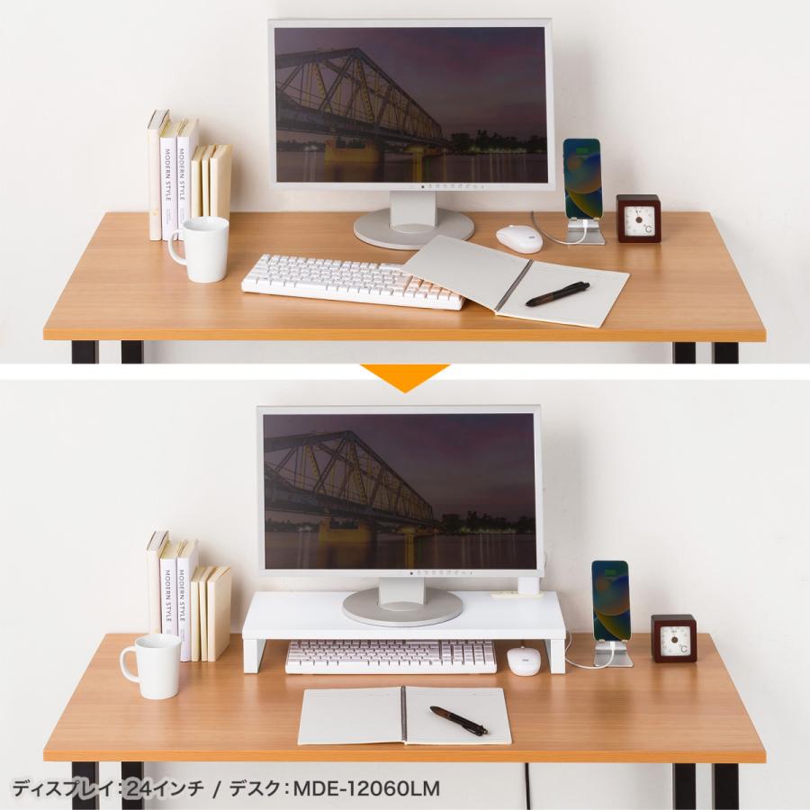 コンセント付きモニター台(W600・ホワイト) SANWA SUPPLY (サンワサプライ) MR-LC212W | SANWA SUPPLY | 10