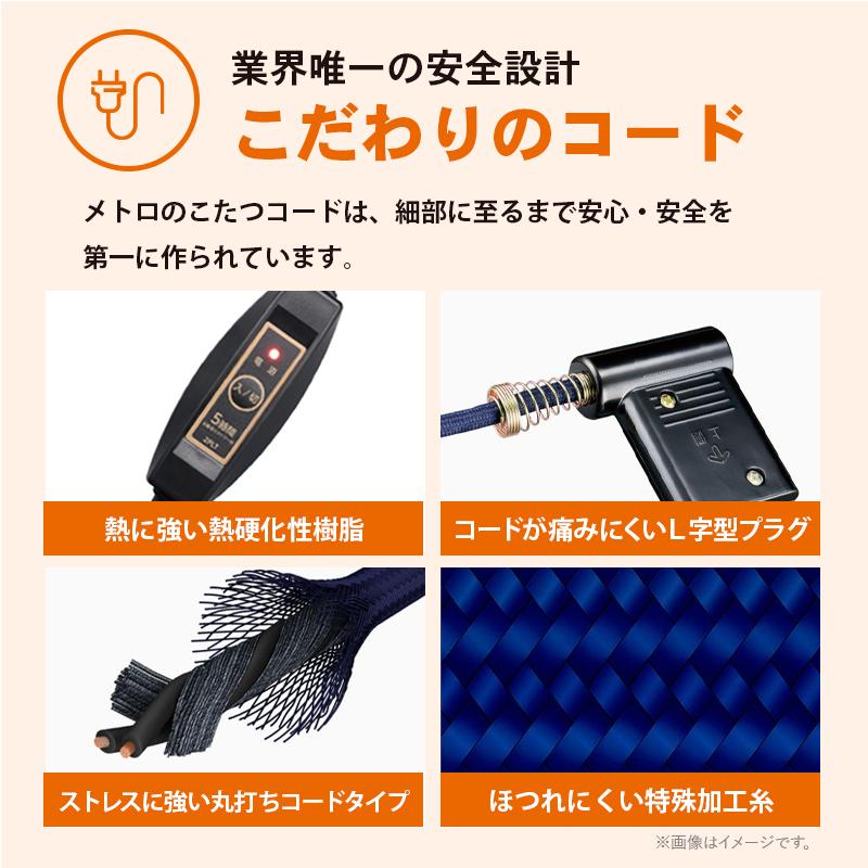 メトロ MSU-501HT(K) [こたつヒーター] メトロ電気工業 こたつ用取替ヒーター 石英管ヒーター 5時間自動切