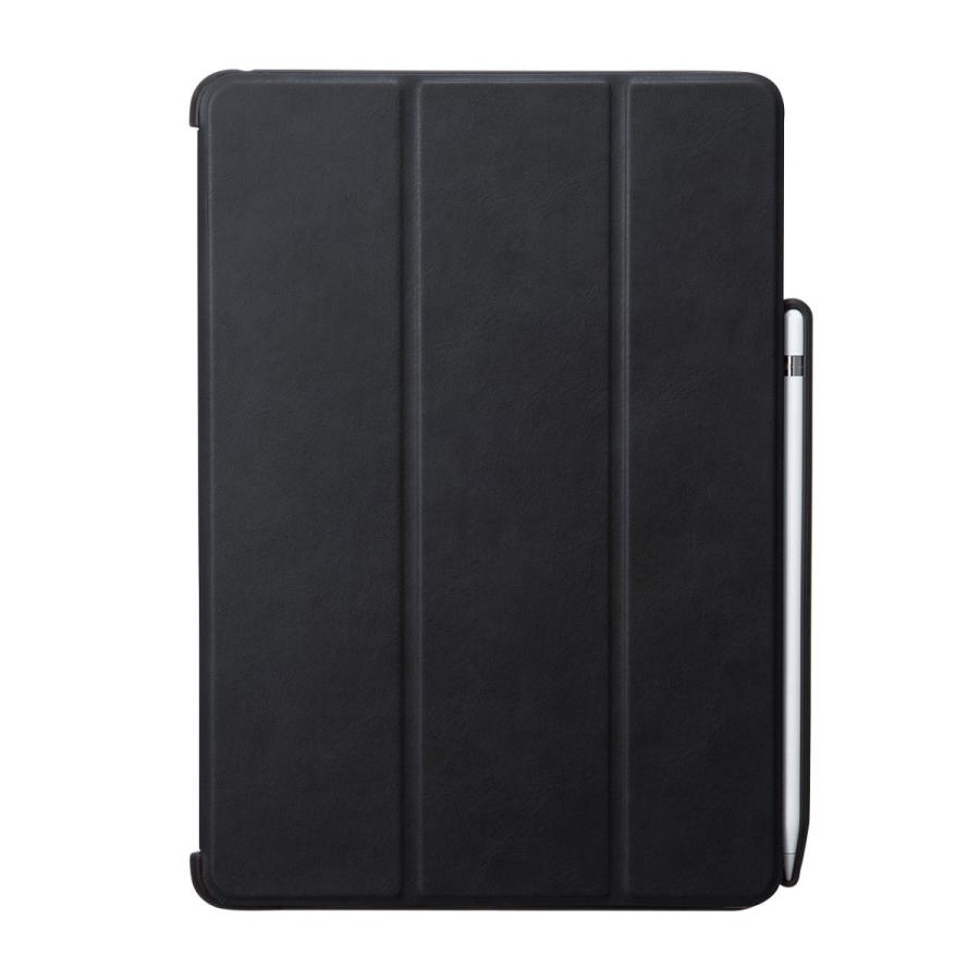 iPad 10.2インチ Apple Pencil収納ポケット付きケース ブラック SANWA SUPPLY (サンワサプライ) PDA-IPAD1614BK｜telaffy｜07