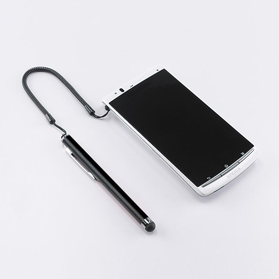 スマートフォン＆タブレット用タッチペン(ブラック) SANWA SUPPLY (サンワサプライ) PDA-PEN25BK｜telaffy｜06