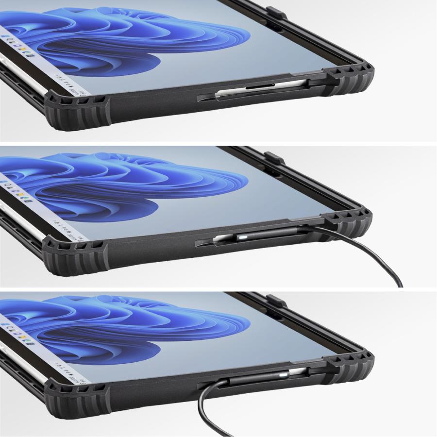 Surface Pro 9用耐衝撃ケース(ハンドベルト・ペンホルダー付き) SANWA SUPPLY (サンワサプライ) PDA-SF10BK｜telaffy｜14