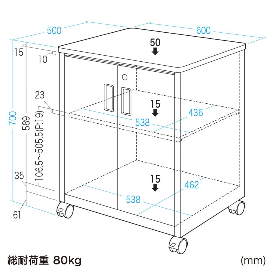 機器設置台 SANWA SUPPLY (サンワサプライ) PR-13[大型商品(沖縄は販売不可)]｜telaffy｜14