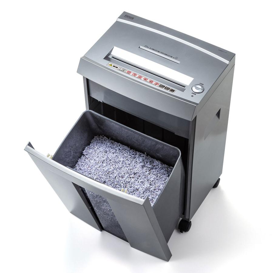 ペーパー＆CDシュレッダー（40分連続・マイクロカット・10枚） PSD-M4010 送料無料 SANWA SUPPLY（サンワサプライ） ペーパー＆CDシュレッダー(40分連続