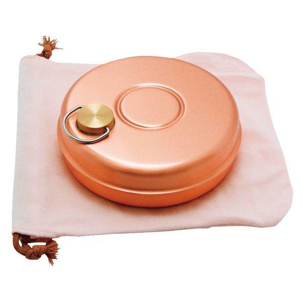 新光金属 新光堂 ミニ湯たんぽ(純銅製・袋付) S-9397 : あっと