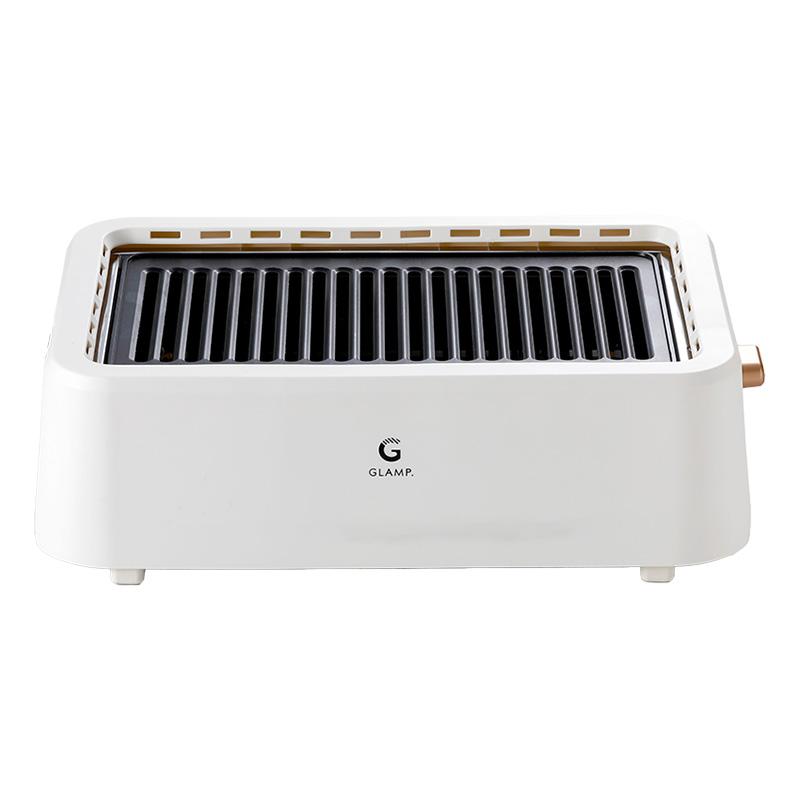 GLAMP 超少煙グリル WHITE 減煙 焼肉 ホットプレート バーベキュー