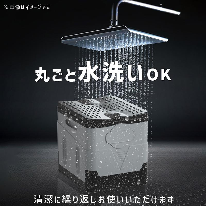 防災トイレ S グレー 処理袋・凝固剤 X12付き 簡易トイレ サンテク SLI-BSTS-GY★ | ブランド登録なし | 06