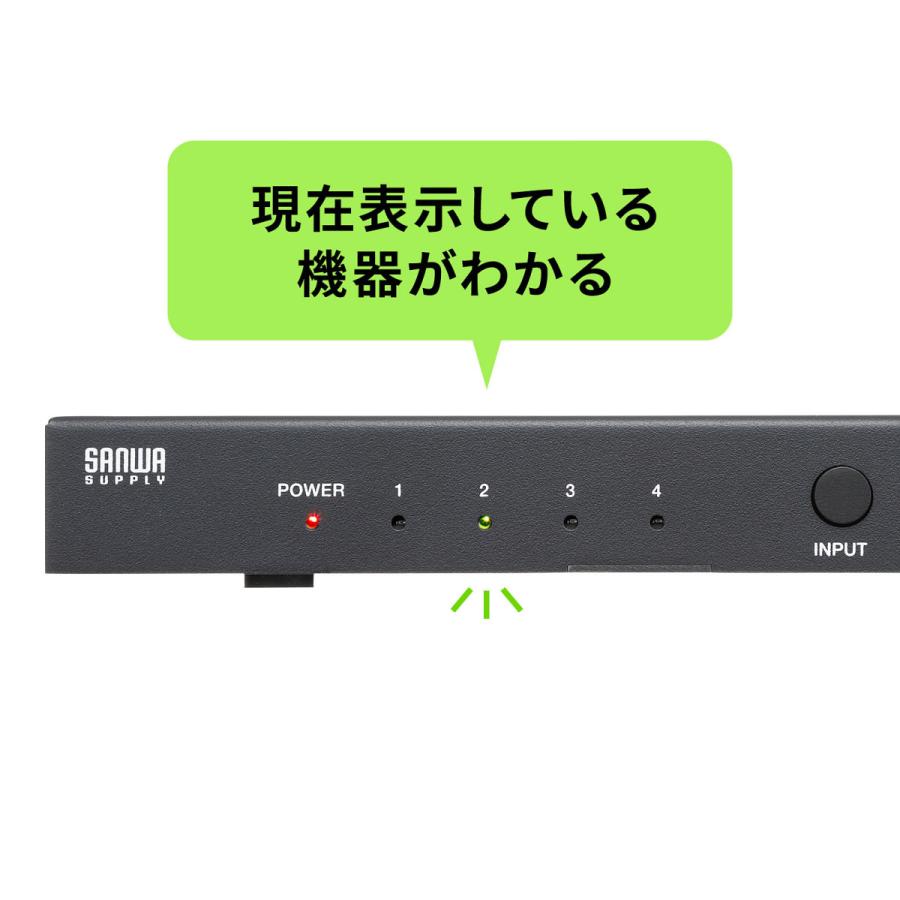 SANWA SUPPLY（サンワサプライ） 8K対応HDMI切替器(4入力1出力・Type-C