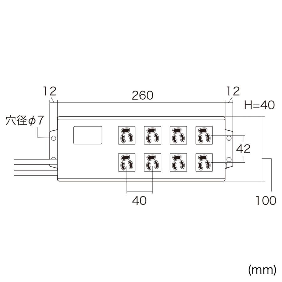 SANWA SUPPLY（サンワサプライ） 抜け止め付きノイズフィルタタップ