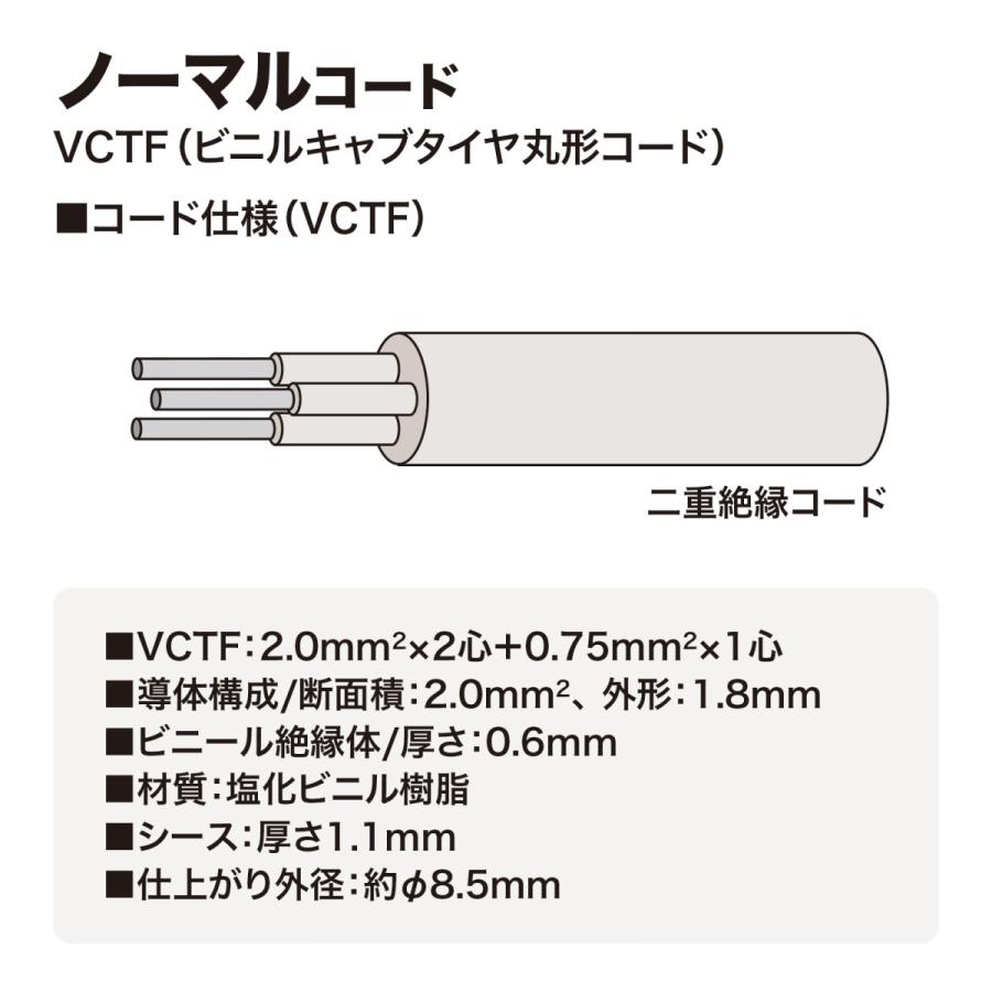 工事物件タップ(3P2個口・3m・抜け止め・L型プラグ・マグネット付き) SANWA SUPPLY (サンワサプライ) TAP-K2L-3｜telaffy｜06