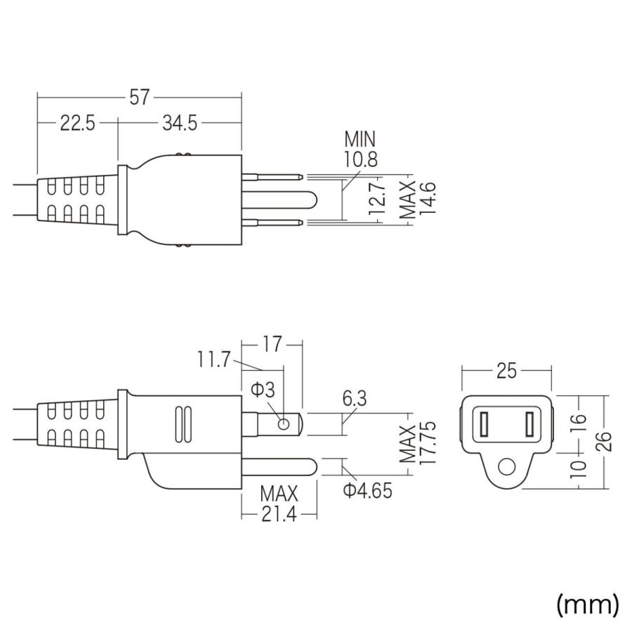 工事物件タップ(3P2個口・5m・抜け止め・マグネット付き) SANWA SUPPLY (サンワサプライ) TAP-KE2-5｜telaffy｜11