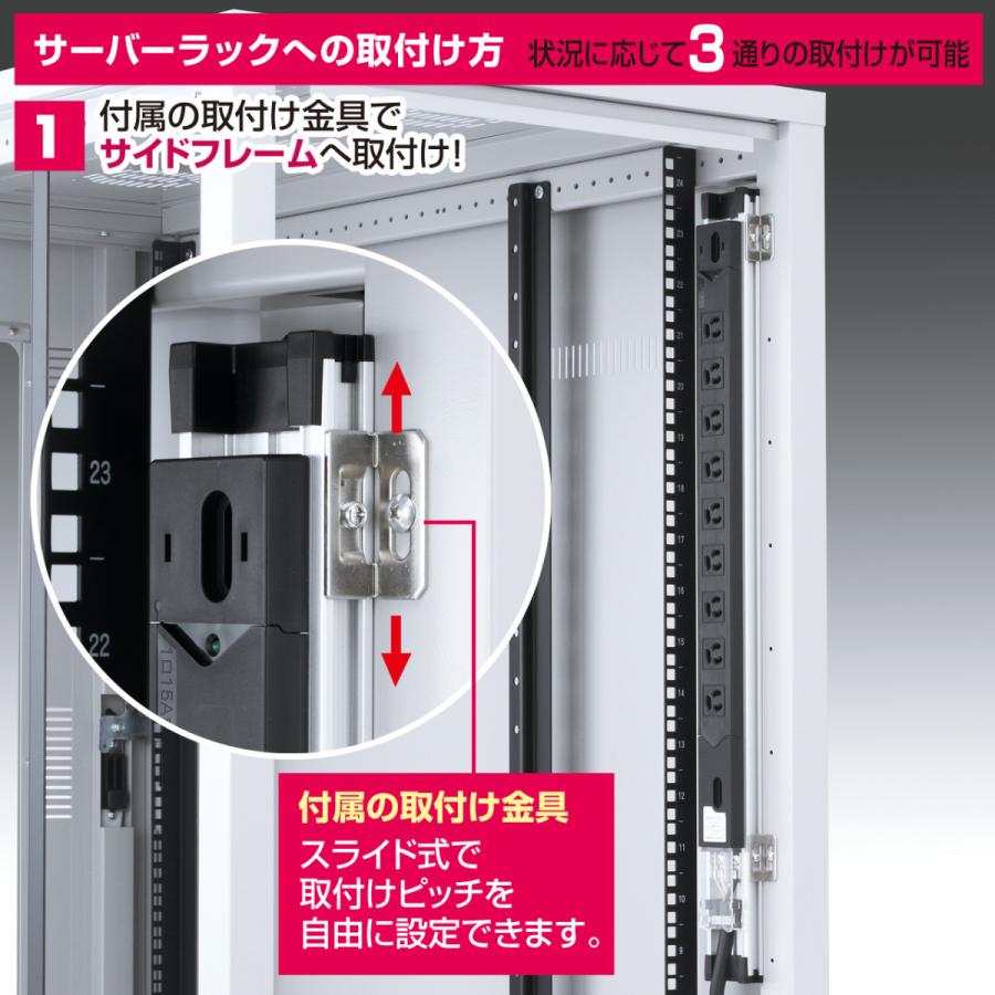 19インチサーバーラック用コンセント(15A・12個口) SANWA SUPPLY (サンワサプライ) TAP-SV1512_1