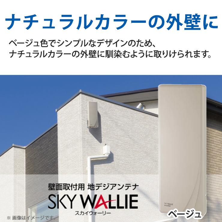 スカイウォーリー 壁面取付用 地上デジタル放送用 平面 UHFアンテナ