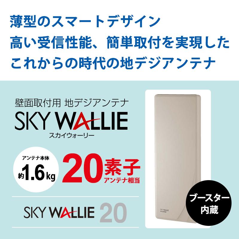 スカイウォーリー 壁面取付用 地上デジタル放送用 平面 UHFアンテナ