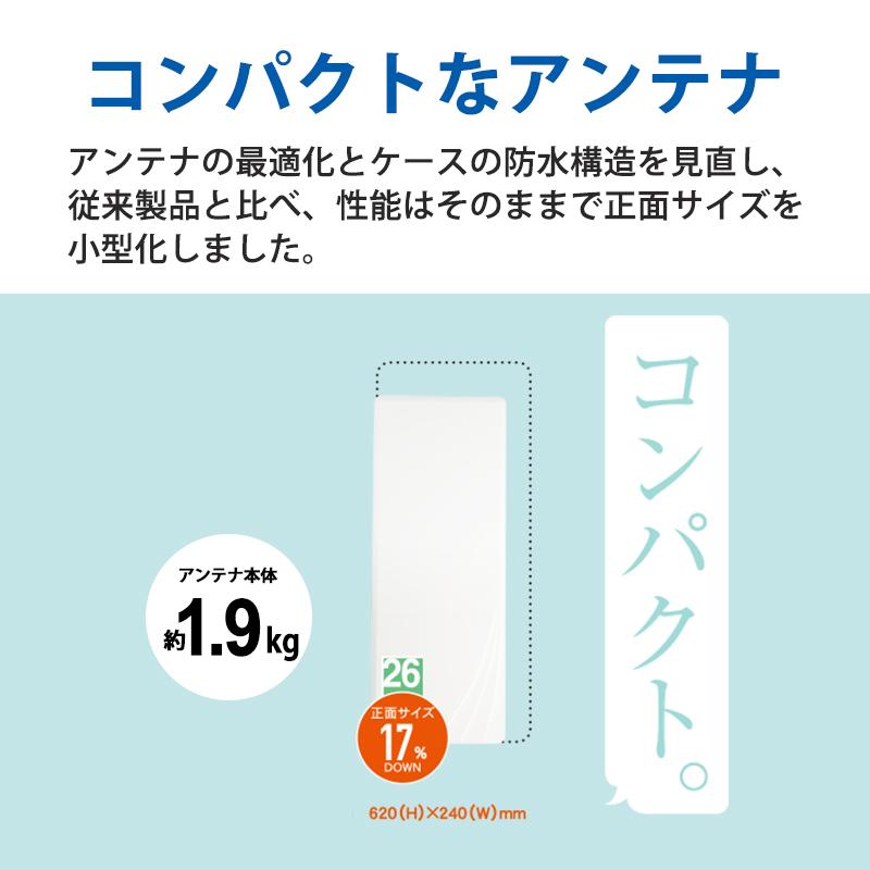 【特価セール】 壁面取付用 地上デジタル放送用 平面 UHFアンテナ SKY WALLIE(スカイウォーリー) ブースター内蔵タイプ ウォームホワイト MASPRO (マスプロ)★ | スカイウォーリー | 07