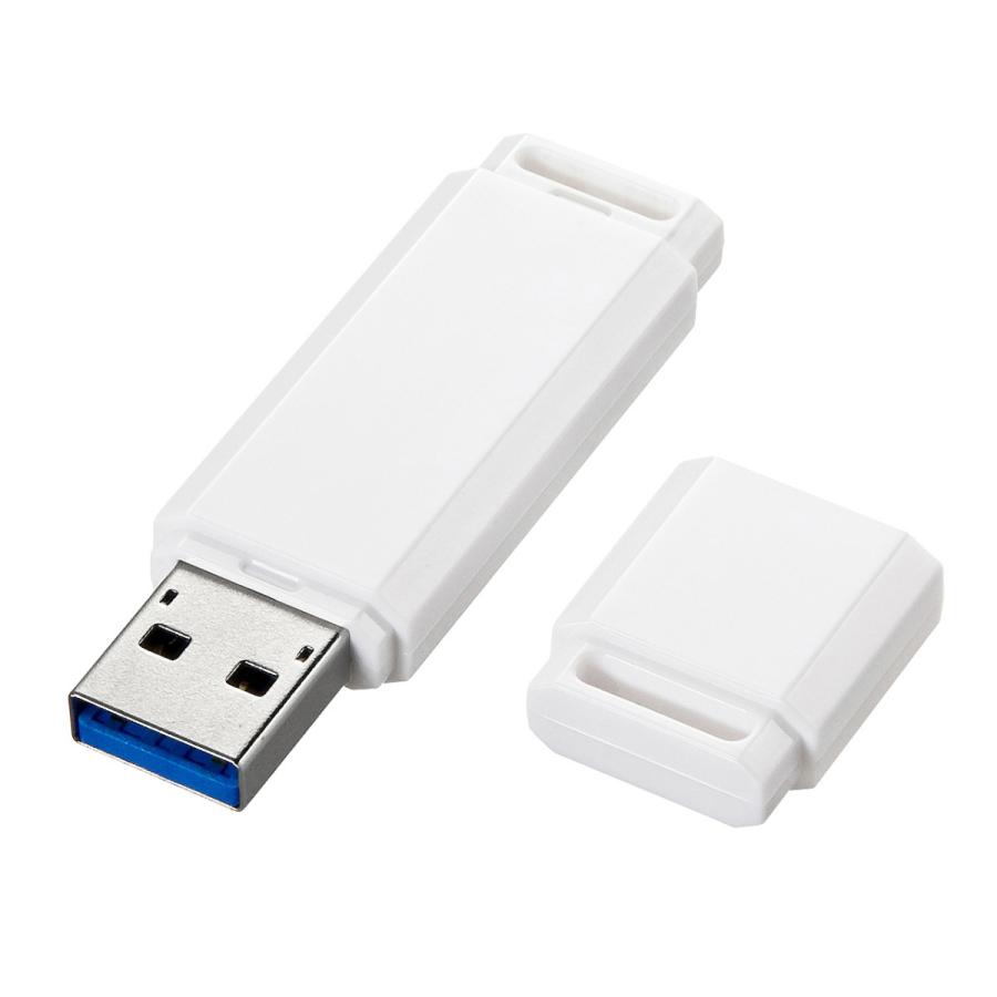 USBメモリ(64GB)USB3.0 シンプルデザイン SANWA SUPPLY (サンワサプライ) UFD-3U64GWN｜telaffy｜02