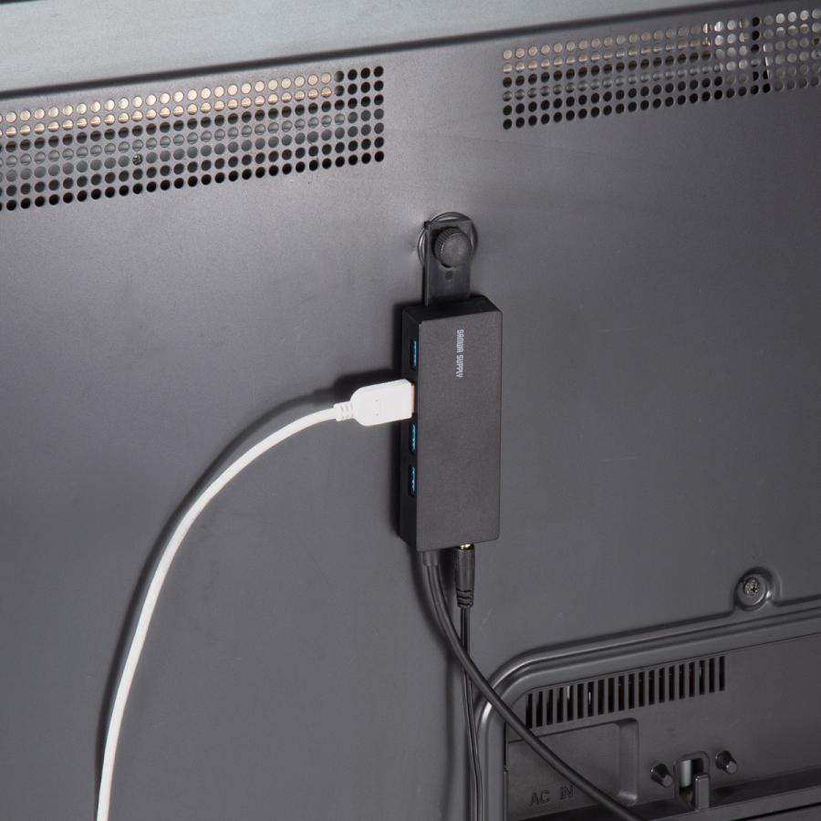 HDD接続対応 USB3.2 Gen1 4ポートハブ SANWA SUPPLY (サンワサプライ) USB-3HTV433BK | SANWA SUPPLY | 06